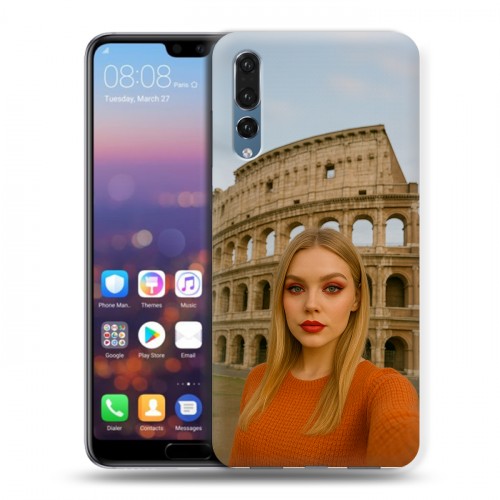 Дизайнерский силиконовый с усиленными углами чехол для Huawei P20 Pro чехол с фото