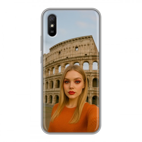 Дизайнерский силиконовый с усиленными углами чехол для Xiaomi RedMi 9A чехол с фото