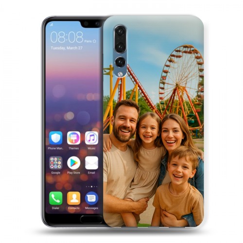 Дизайнерский силиконовый с усиленными углами чехол для Huawei P20 Pro чехол с фото