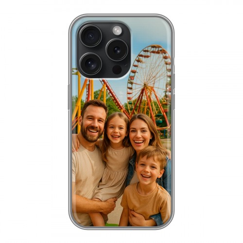 Дизайнерский силиконовый чехол для Iphone 15 Pro чехол с фото