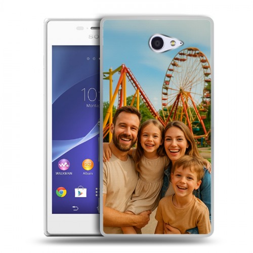 Дизайнерский пластиковый чехол для Sony Xperia M2 dual чехол с фото