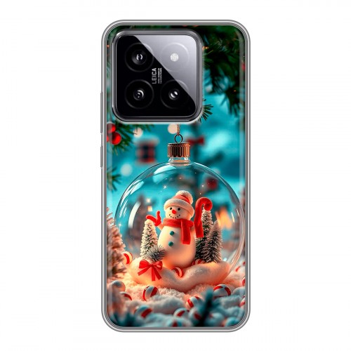 Дизайнерский силиконовый чехол для Xiaomi 14 Новый год