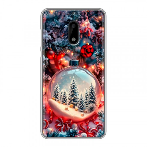 Дизайнерский пластиковый чехол для Nokia 6 Новый год