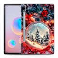 Дизайнерский силиконовый чехол для Samsung Galaxy Tab S6 Новый год