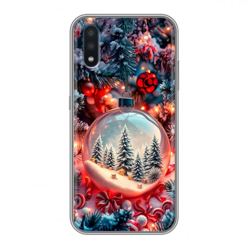 Дизайнерский силиконовый чехол для Samsung Galaxy M01 Новый год