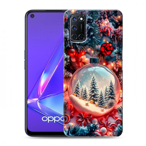 Дизайнерский пластиковый чехол для OPPO A52 Новый год