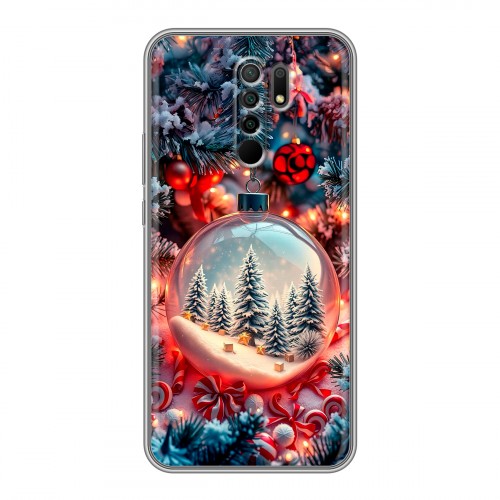 Дизайнерский силиконовый чехол для Xiaomi RedMi 9 Новый год