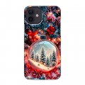 Дизайнерский силиконовый чехол для Iphone 12 Новый год