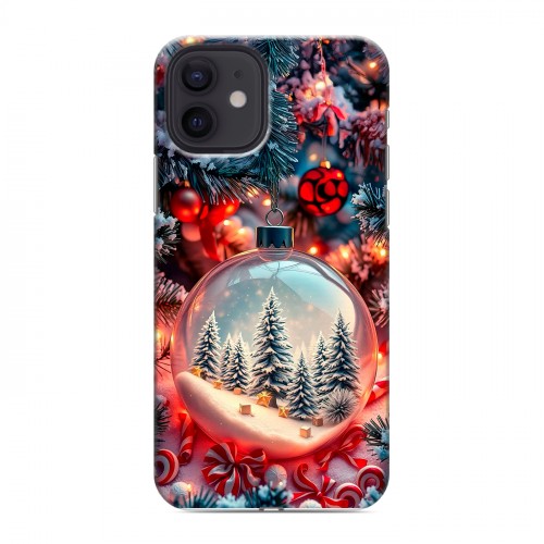 Дизайнерский силиконовый чехол для Iphone 12 Новый год