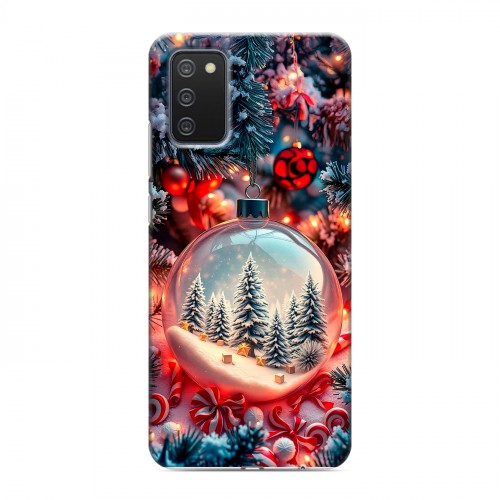 Дизайнерский пластиковый чехол для Samsung Galaxy A02s Новый год