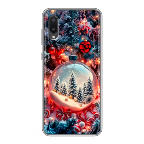 Дизайнерский силиконовый чехол для Samsung Galaxy A02 Новый год