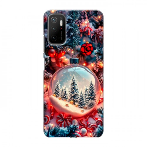 Дизайнерский силиконовый чехол для Xiaomi Poco M3 Pro Новый год
