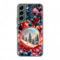 Дизайнерский пластиковый чехол для Samsung Galaxy S22 Новый год