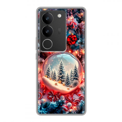 Дизайнерский силиконовый чехол для Vivo S17 Новый год