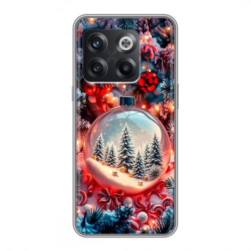 Дизайнерский пластиковый чехол для OnePlus 10T Новый год