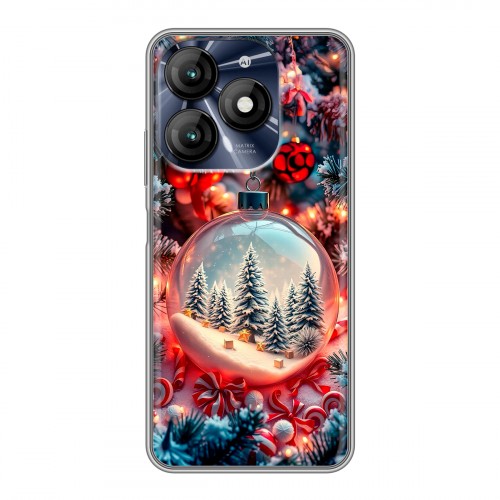 Дизайнерский пластиковый чехол для Itel A70 Новый год