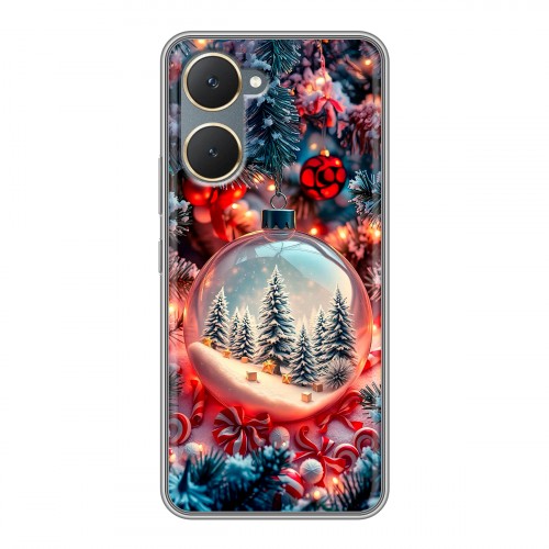 Дизайнерский пластиковый чехол для Vivo Y03 Новый год