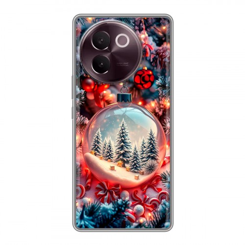 Дизайнерский пластиковый чехол для Vivo V30e Новый год