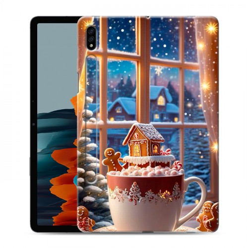 Дизайнерский силиконовый чехол для Samsung Galaxy Tab S7 Новый год