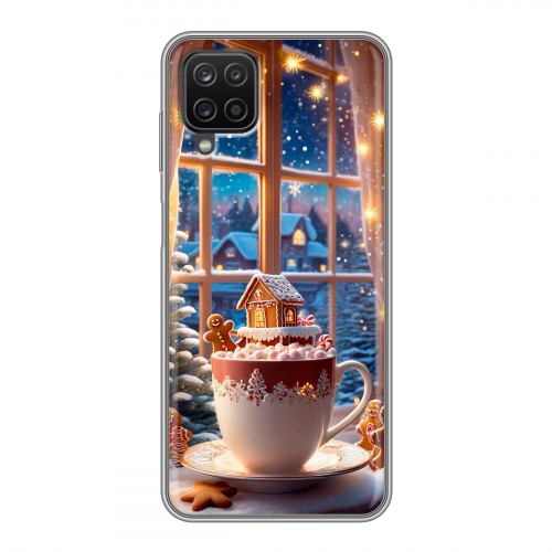 Дизайнерский силиконовый с усиленными углами чехол для Samsung Galaxy A12 Новый год