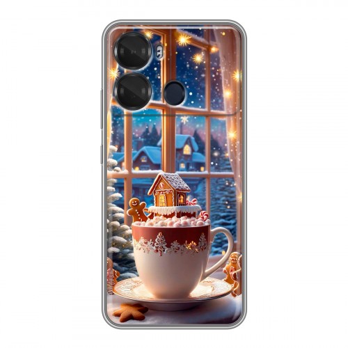 Дизайнерский пластиковый чехол для Itel P40 Новый год