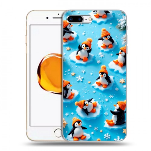 Дизайнерский пластиковый чехол для Iphone 7 Plus / 8 Plus Новый год