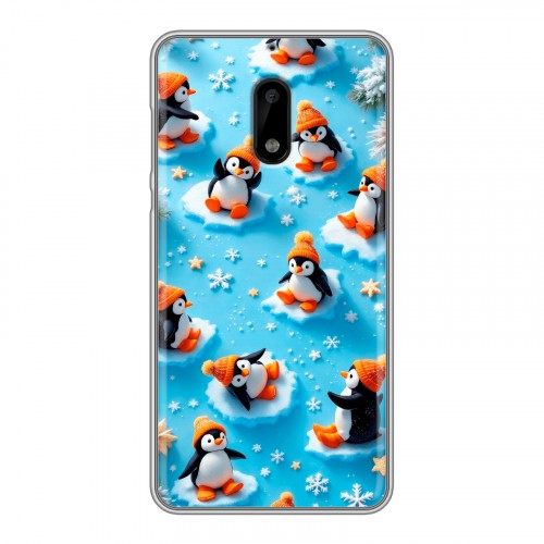 Дизайнерский пластиковый чехол для Nokia 6 Новый год