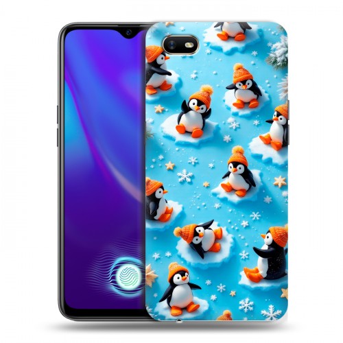 Дизайнерский пластиковый чехол для OPPO A1k Новый год