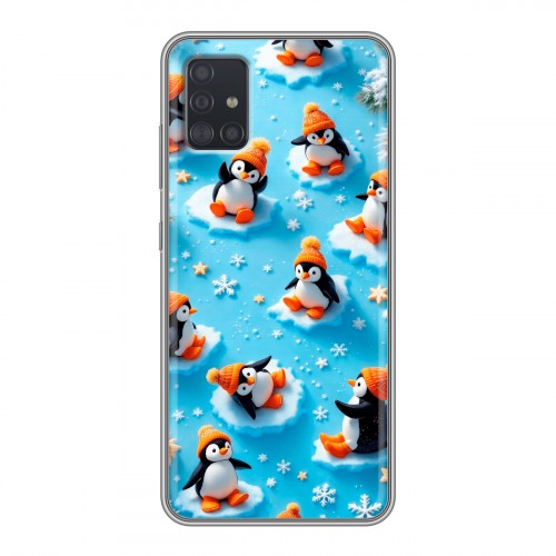 Дизайнерский силиконовый чехол для Samsung Galaxy A51 Новый год