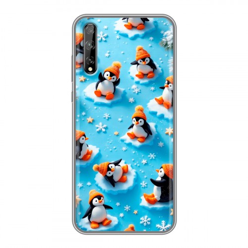 Дизайнерский силиконовый чехол для Huawei Y8p Новый год