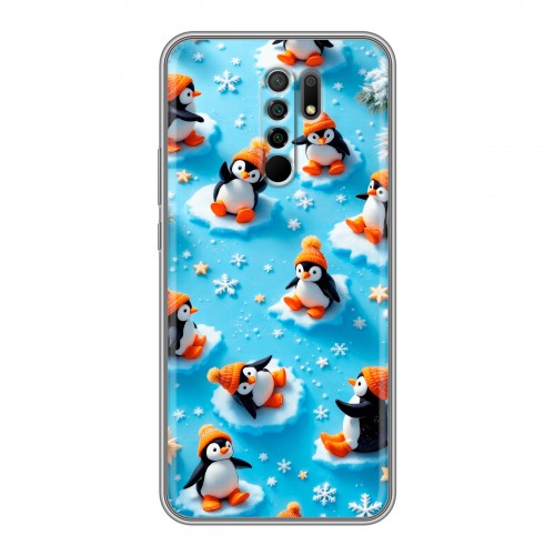 Дизайнерский силиконовый чехол для Xiaomi RedMi 9 Новый год