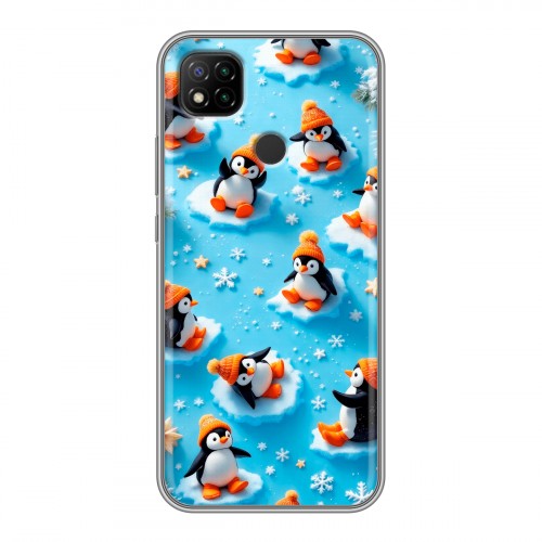 Дизайнерский силиконовый чехол для Xiaomi RedMi 9C Новый год