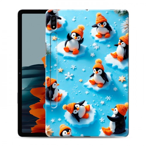 Дизайнерский силиконовый чехол для Samsung Galaxy Tab S7 Новый год