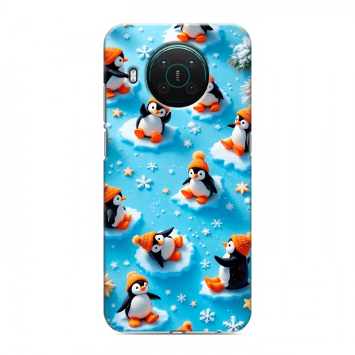 Дизайнерский силиконовый с усиленными углами чехол для Nokia X10 Новый год