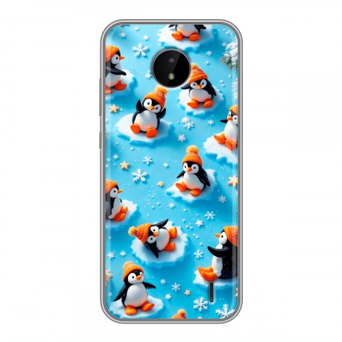 Дизайнерский силиконовый чехол для Nokia C20 Новый год