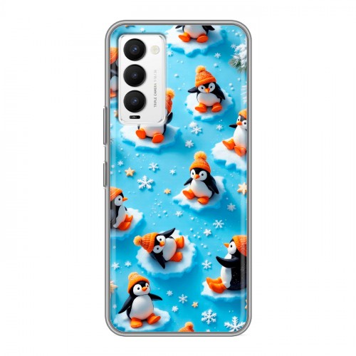 Дизайнерский силиконовый с усиленными углами чехол для Tecno Camon 18 Новый год