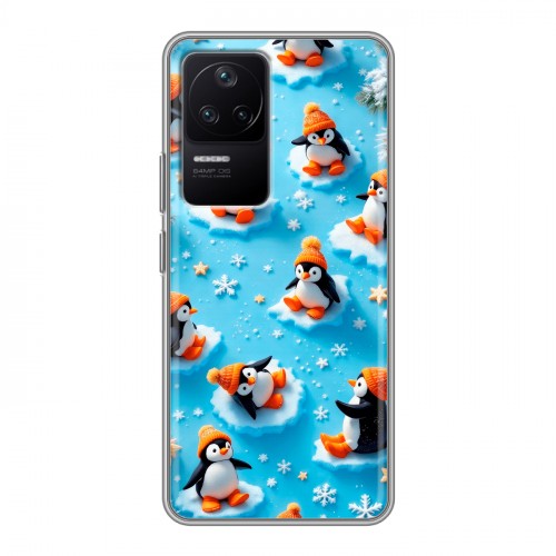 Дизайнерский силиконовый чехол для Xiaomi Poco F4 Новый год