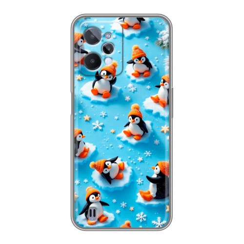 Дизайнерский силиконовый чехол для Realme C31 Новый год