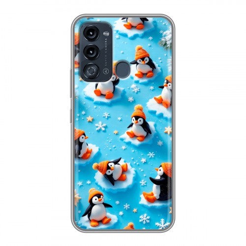 Дизайнерский силиконовый с усиленными углами чехол для Itel Vision 3 Новый год