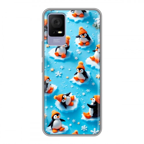 Дизайнерский пластиковый чехол для TCL 405 Новый год