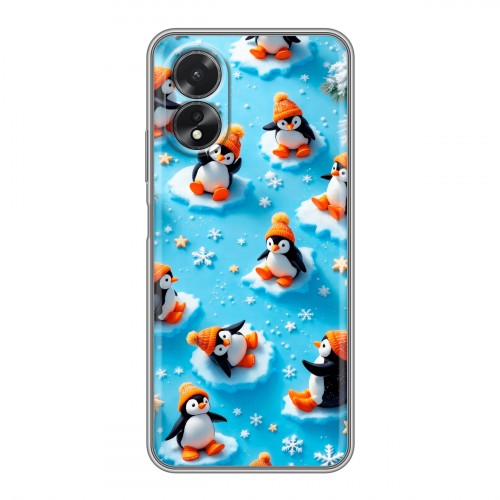 Дизайнерский пластиковый чехол для OPPO A38 4G Новый год