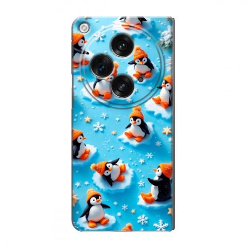 Дизайнерский пластиковый чехол для OPPO Find N3 Новый год