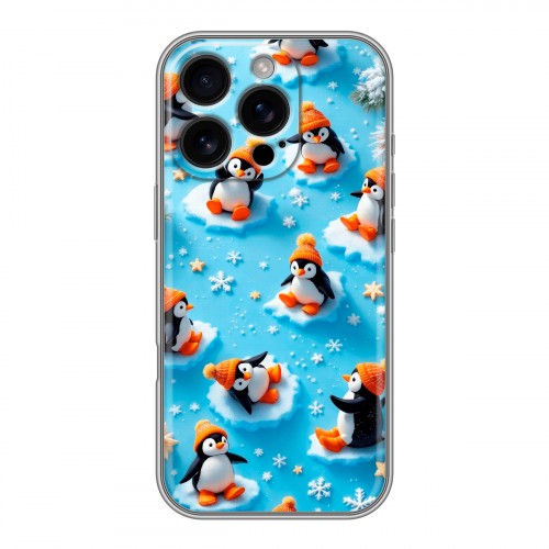 Дизайнерский пластиковый чехол для Iphone 16 Pro Новый год