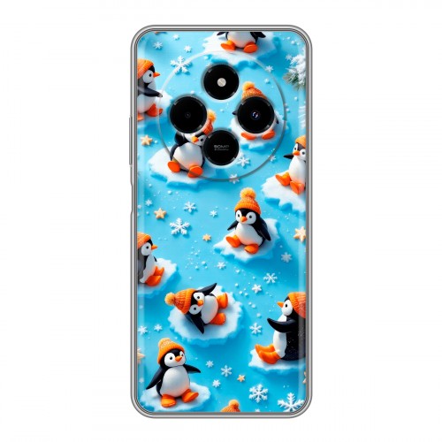 Дизайнерский силиконовый чехол для Xiaomi RedMi 14C Новый год