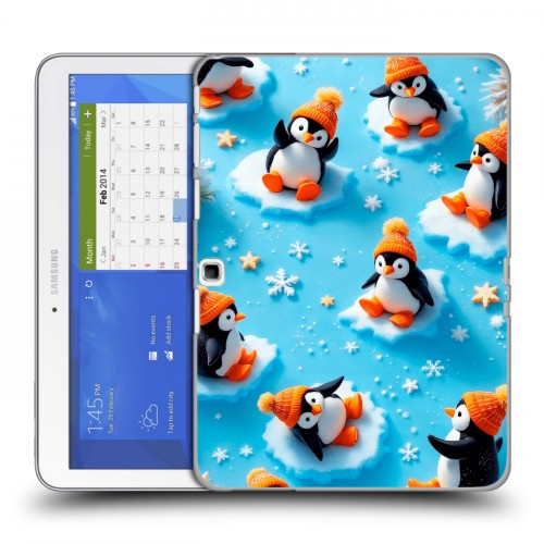 Дизайнерский силиконовый чехол для Samsung Galaxy Tab 4 10.1 Новый год