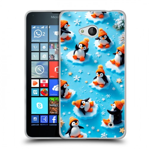 Дизайнерский пластиковый чехол для Microsoft Lumia 640 Новый год