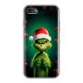 Дизайнерский силиконовый чехол для Iphone 7 Гринч Новый год Рождество