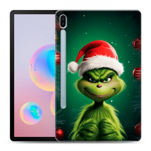 Дизайнерский силиконовый чехол для Samsung Galaxy Tab S6 Гринч Новый год Рождество