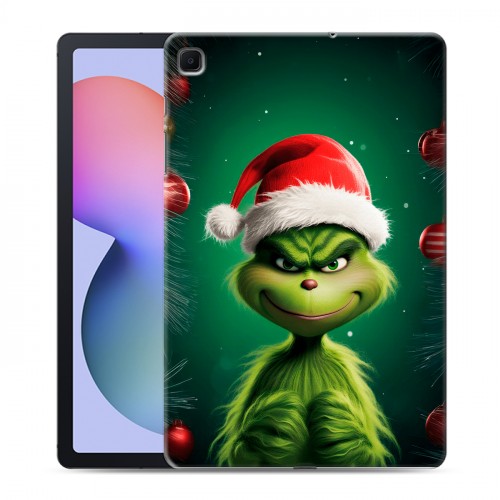 Дизайнерский силиконовый чехол для Samsung Galaxy Tab S6 Lite Гринч Новый год Рождество