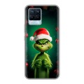 Дизайнерский силиконовый чехол для Realme 8 Гринч Новый год Рождество